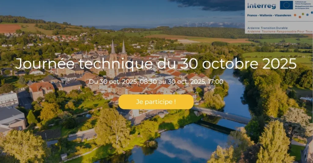 Invitation journée technique de fin d'année pour les professionnels du tourisme en Ardenne du 30 octobre 2025 à Mouzon