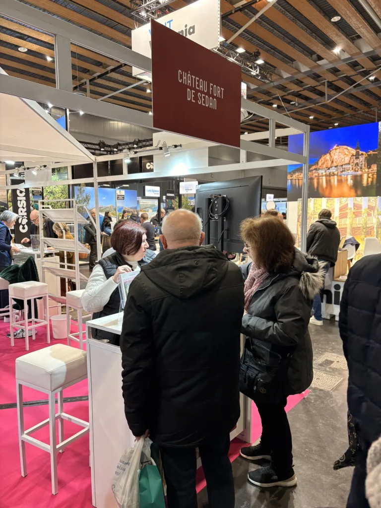 château fort de Sedan à Tourissima Lille 2026 sur le stand des Ardennes