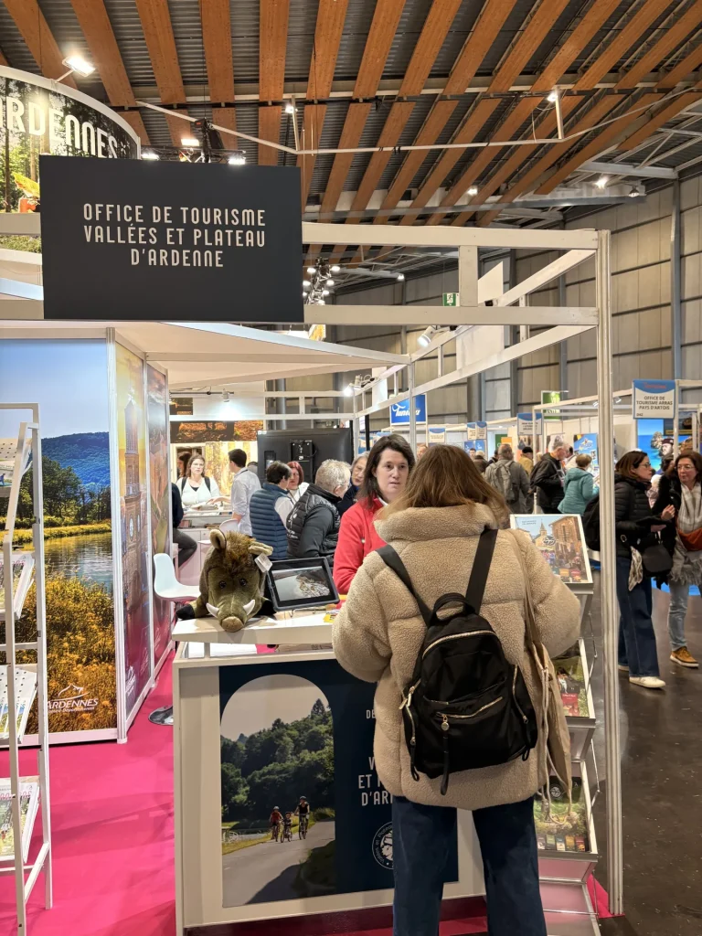 Office de tourisme Vallées et Plateau d'Ardenne à Tourissima Lille 2026 sur le stand des Ardennes