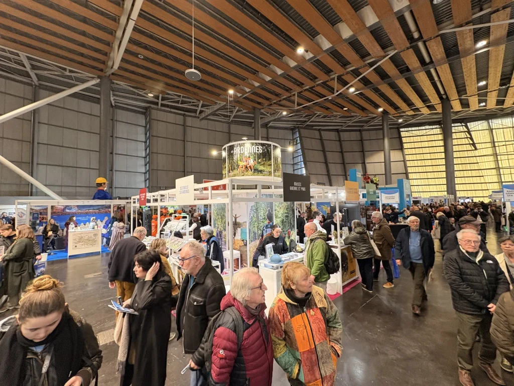 vue d'ensemble du stand Ardennes au salon tourissima 2026 à Lille
