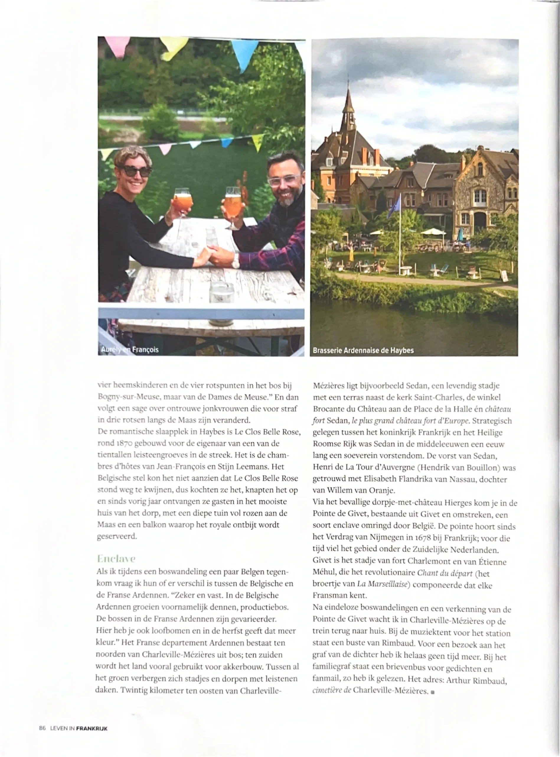 Les Ardennes à l’honneur dans le magazine néerlandais Leven in Frankrijk