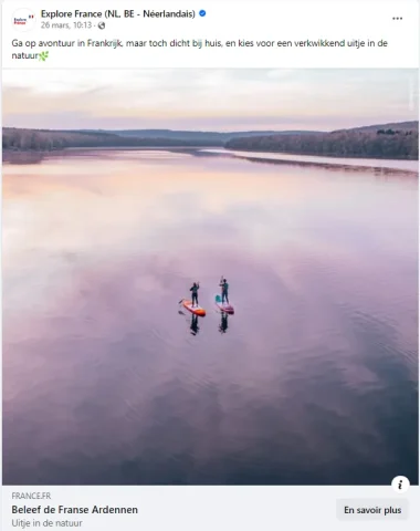 Campagne digitale « slow tourisme en Ardennes » sur les marchés étrangers en 2024