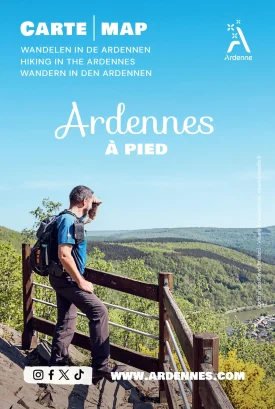 Carte A pied dans les Ardennes – FR NL GB DE