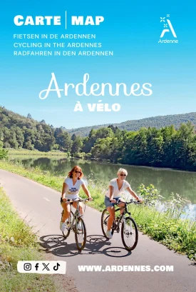 Carte A vélo dans les Ardennes – FR NL GB DE