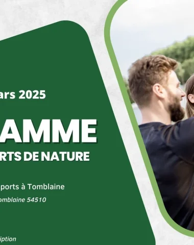 Affiche assises régionales des sports de nature du Grand Est 6 mars 2025