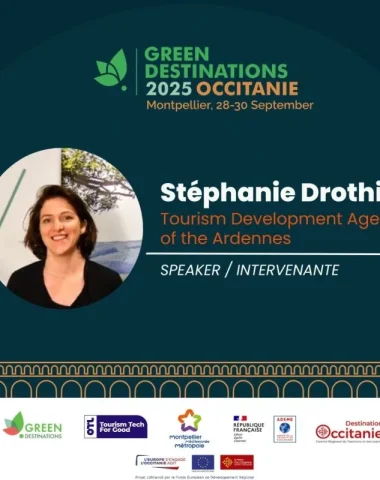 Participation de Stéphanie Drothier, chargée de mission tourisme durable à l'ADT des Ardennes au Green Destinations 2025 à Montpellier